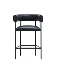 Onda 35.8" Faux Leather Upholstered Counter Stool