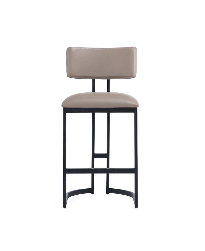 Juno 38.2" Faux Leather Upholstered Counter Stool