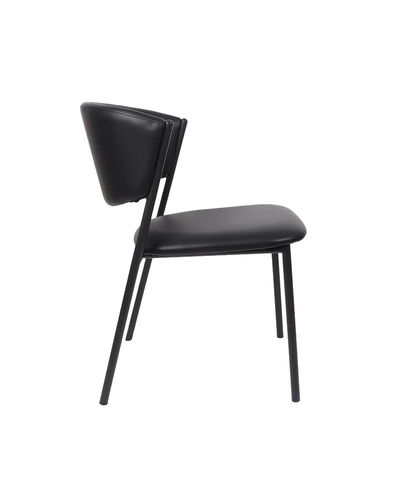 Drift Faux Leather Upholstered Dining Side Chairs, Set of 4