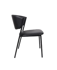 Drift Faux Leather Upholstered Dining Side Chairs, Set of 4