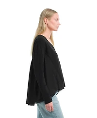 Wilt Clothing Women's Button Front Mixed Cardigan
