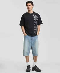 Mode of One Men's Cotton Metallic-Graphic Relaxed T-Shirt, Macy's Exclusive