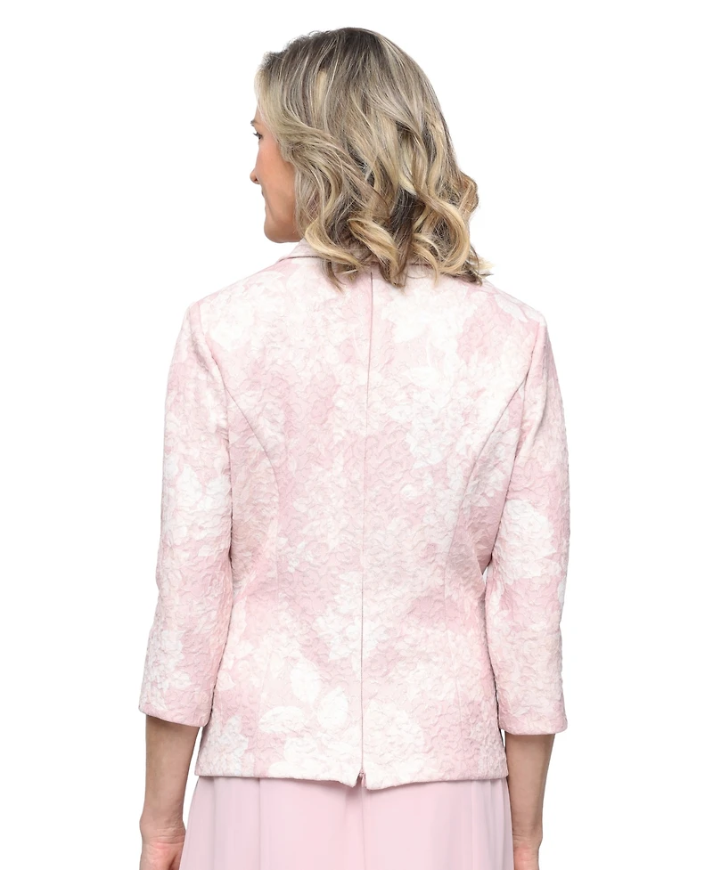 Alex Evenings Women's Printed Jacquard Top