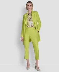 Dkny Womens Topper Jacket Pull On Ankle Pant