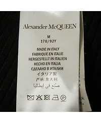 Pre-Owned Alexander Mcqueen Women's Rib Knit Cut-Out Crop Top