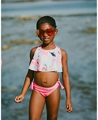 Deux par Girl Two-Piece Swimsuit Flamingo Print