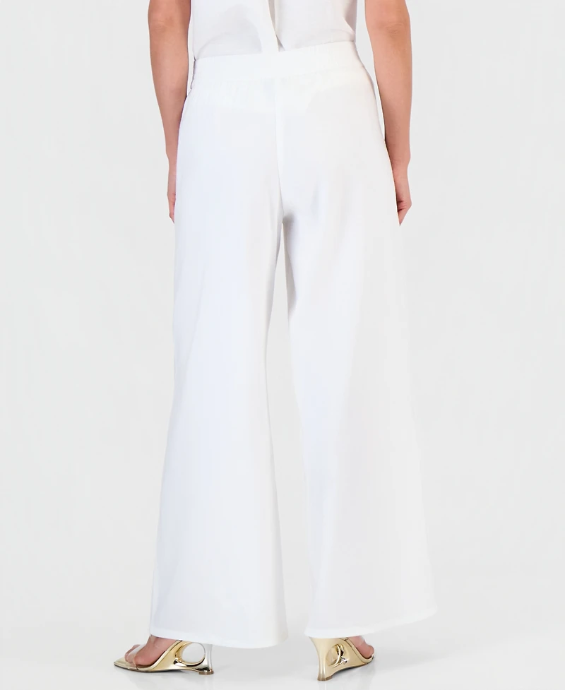 I.n.c. International Concepts Petite High-Rise Pull-On Wide-Leg Pants, Created for Macy's