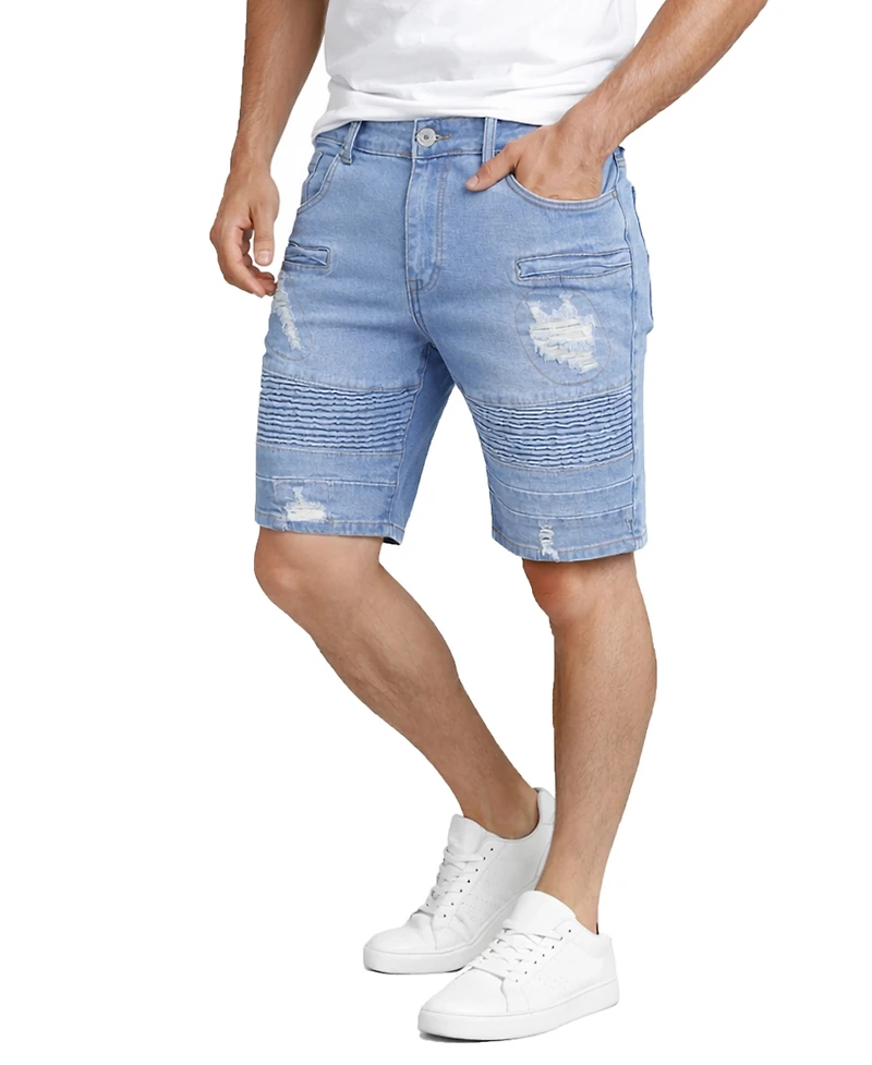 Blu Rock Men's Slim-Fit Jean Shorts, 3-Pack