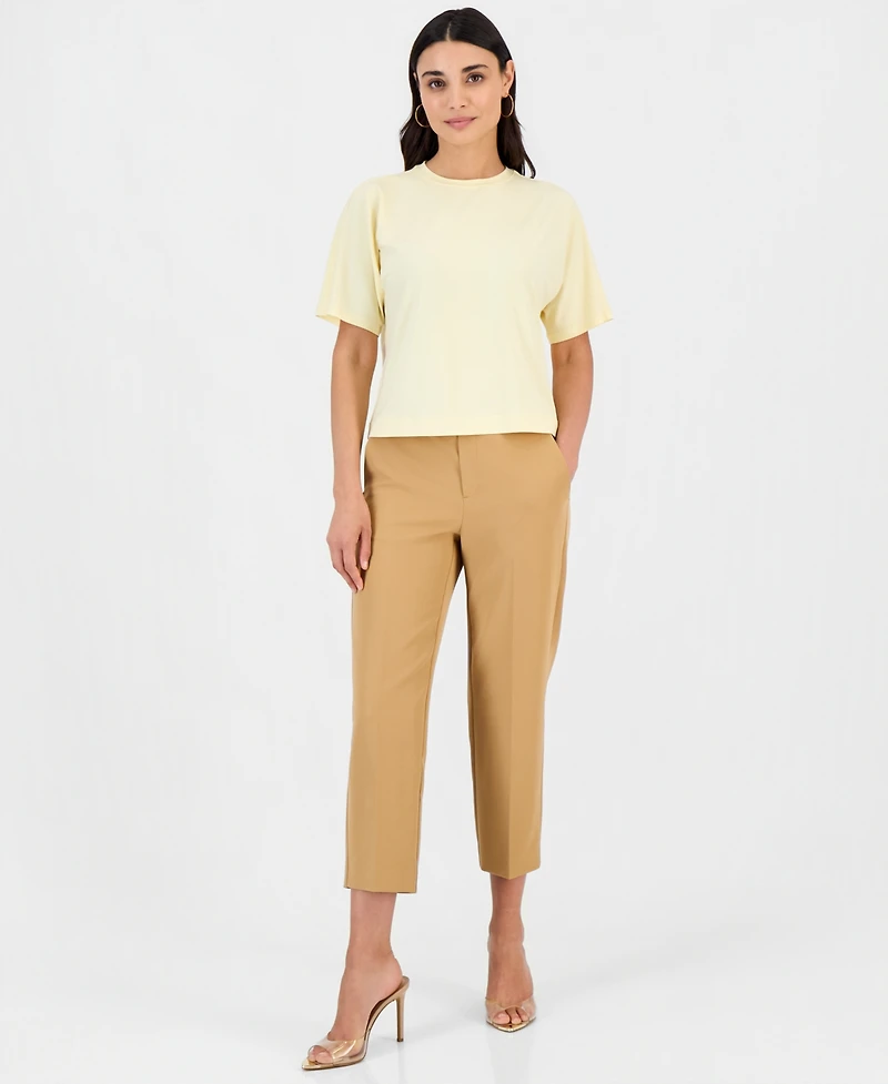 I.n.c. International Concepts Petite Boxy-Fit Crewneck T-Shirt, Macy's Exclusive