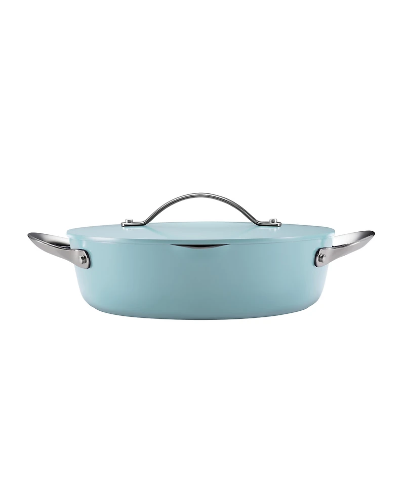 Tramontina Fiora Ceramic Non-Stick 4.25-Quart Multipurpose Pan