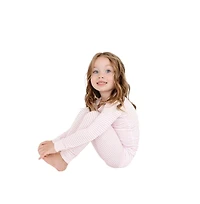 Motette Baby Girls Ballet Stripe Pajama Set
