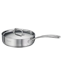 Tramontina Utsava Tri-Ply Clad Stainless Steel 2.9-Quart Covered Deep Saute Pan