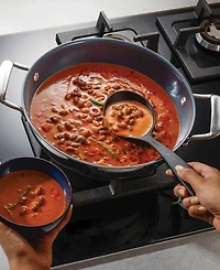 Tramontina Utsava Tri-Ply Clad Stainless Steel 6-Quart Covered Kadai