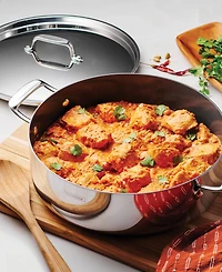 Tramontina Utsava Tri-Ply Clad Stainless Steel 6.5-Quart Covered Casserole