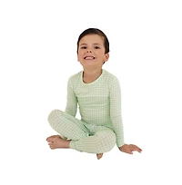 Motette Baby Boys Pistachio Gingham Pajama Set