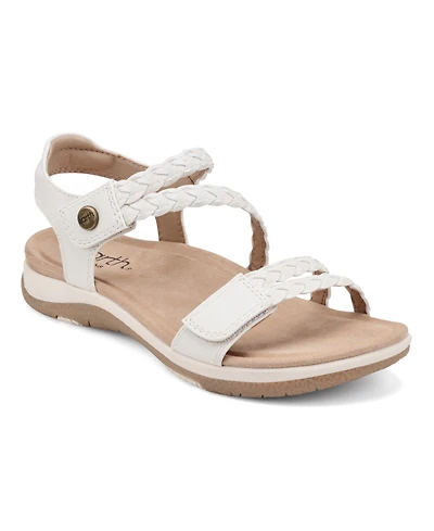 Earth Women's Stellon Braided Strappy Flat Sandals