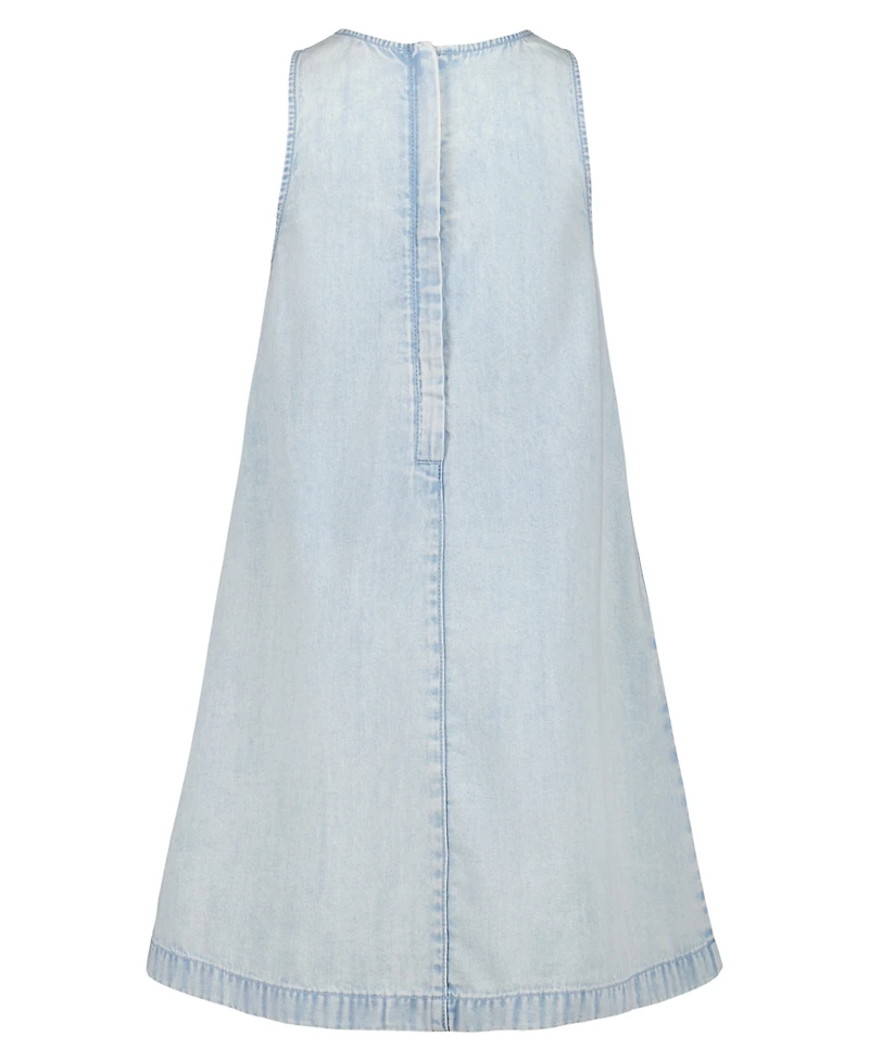 Calvin Klein Girls' 7-16 Round Neck Sleeveless Dress