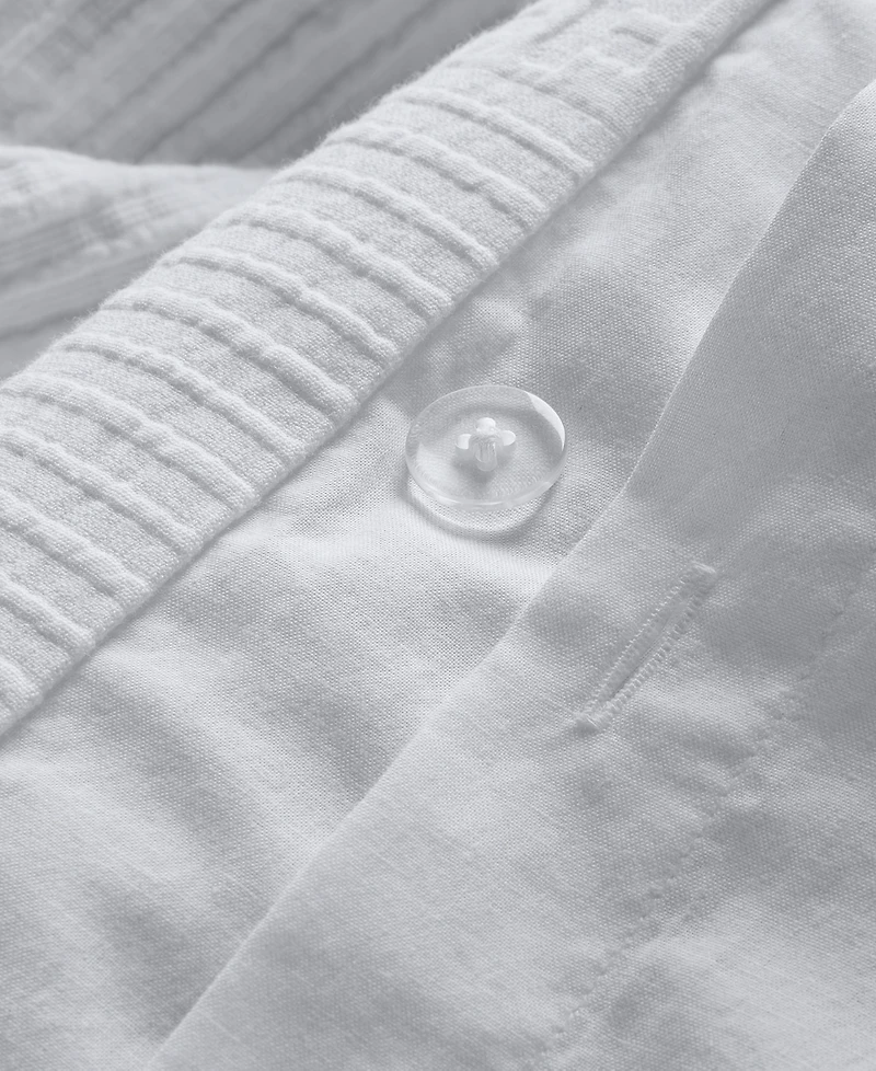 Oake Wicker Weave 3-Pc. Duvet Cover Set, Full/Queen, Macy's Exclusive