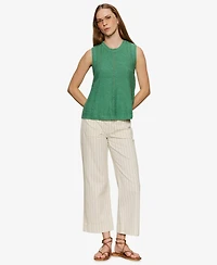 Sanctuary Petite Crewneck Sleeveless Sweater