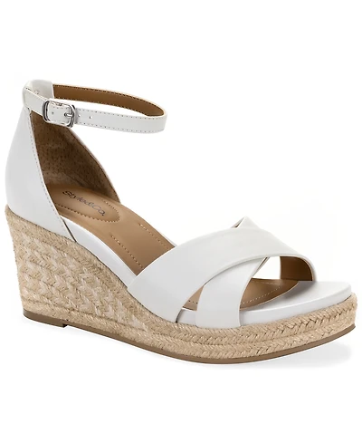 Style & Co. Women's Theaa X-Band Wedge Espadrilles Sandals, Macy's Exclusive