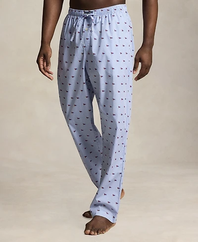 Polo Ralph Lauren Men's Nautical Flag Motif Print Pajama Pants