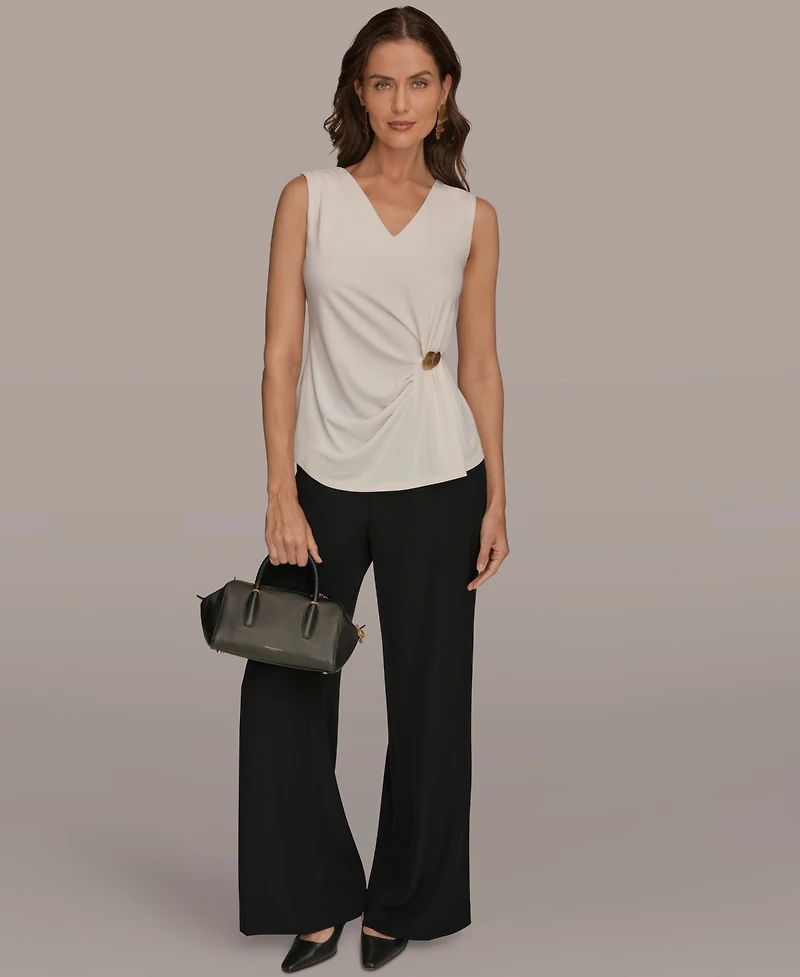 Donna Karan New York Women's V-Neck Sleeveless Top