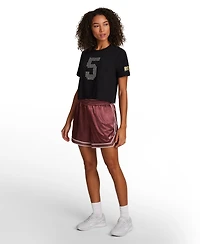 Reebok Women's Cropped Basketball Graphic T-Shirt