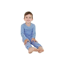 Motette Baby Boys Cobalt Stripe Pajama Set