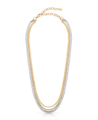 Ettika Mixed Metal Strands Necklace