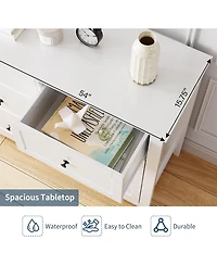 gaomon 6 Drawers Dresser for Bedroom, 54" W Modern Storage Chest of Drawers for Clothes, Storage Dressers Organizer with Deep Drawers for Living