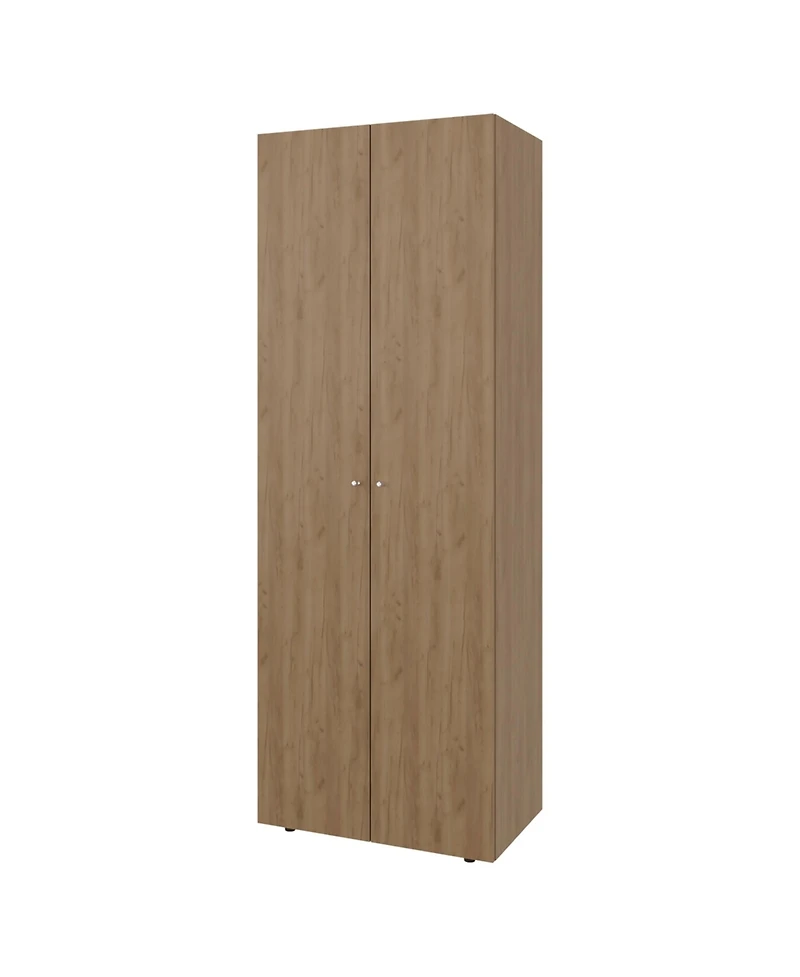 Fm Furniture Basin 2-Door Tall Wardrobe Cabinet 66.9"H, Bedroom