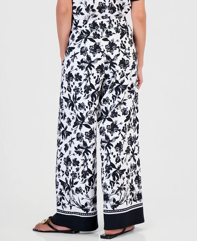 I.n.c. International Concepts Petite Printed Wide-Leg Pants, Macy's Exclusive