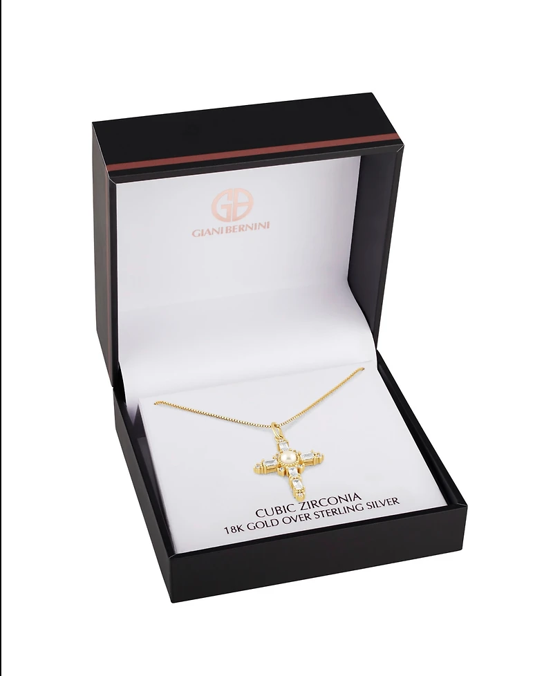 Giani Bernini Gold Plated Cross Pendant Necklace