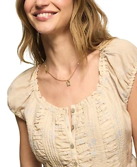 Lucky Brand Women's Floral Print Top