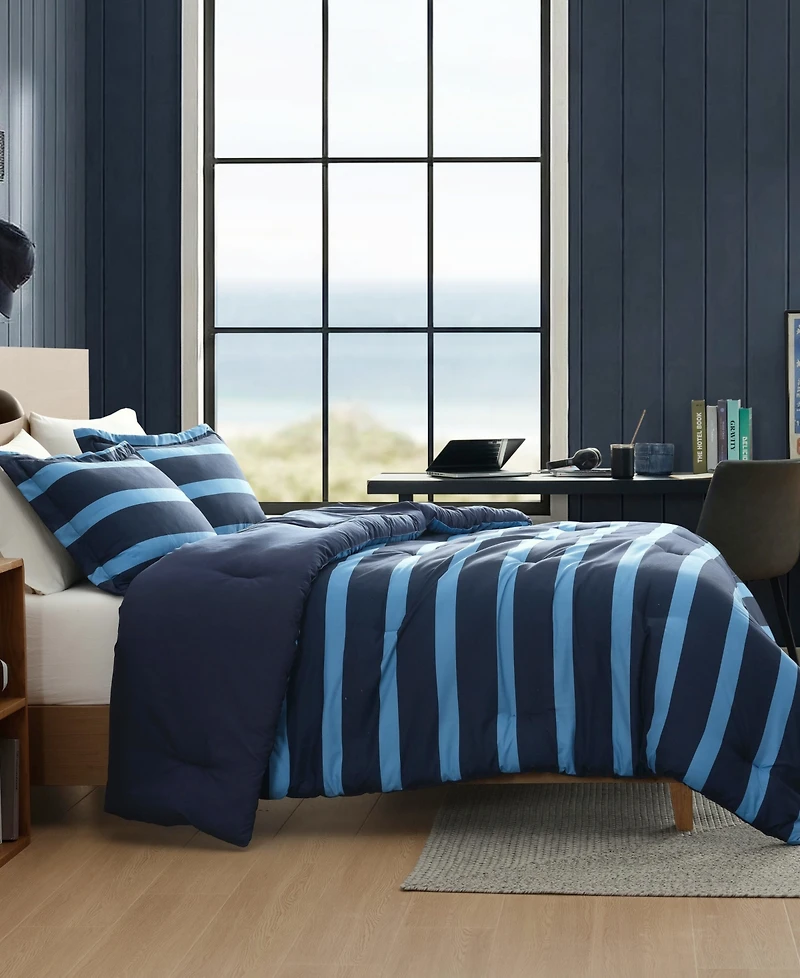 Nautica Keelson Stripe Reversible 3-Pc. Comforter Set