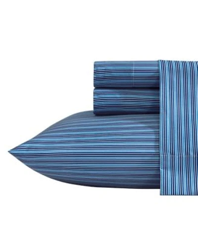 Nautica Alden Stripe Printed Microfiber Sheet Set