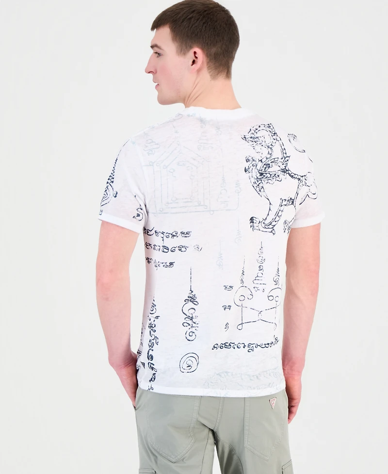 Guess Men's Southeast Burnout T-Shirt