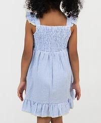 Rare Editions Girls' 2T-6X Pineapple Seersucker Dress