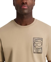 Karl Lagerfeld Paris Men's Rubberized Textured Printed T-Shirt