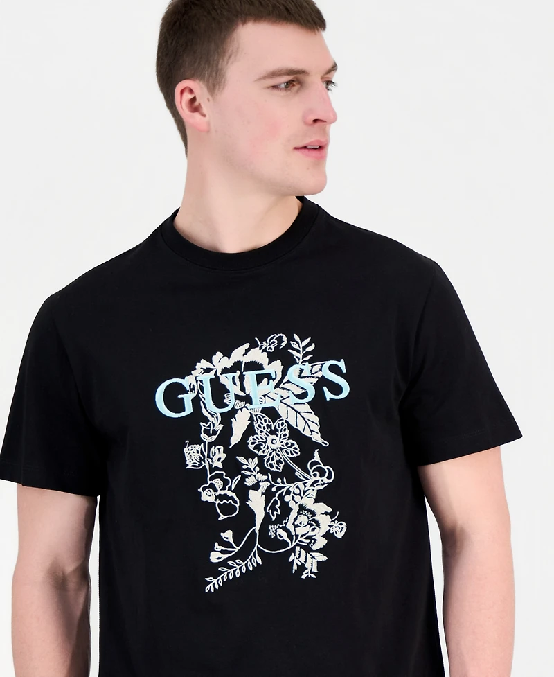 Guess Men's Logo Floreal T-Shirt