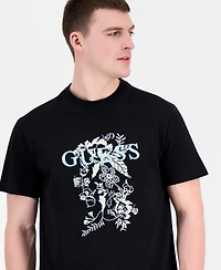 Guess Men's Logo Floreal T-Shirt