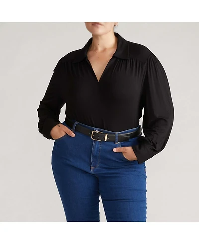 Universal Standard Plus Moore Liquid Jersey Blouse