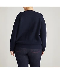 Universal Standard Women's Plus Better-Than-Wool Zip Cardigan Sweater