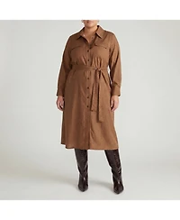 Universal Standard Women's Plus Cooling Stretch Cupro Savannah Dress