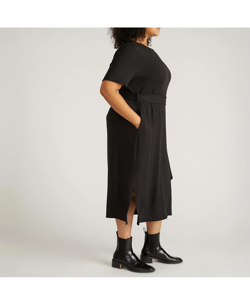 Universal Standard Plus TravelKnit Belted Dress