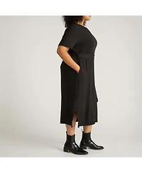 Universal Standard Plus TravelKnit Belted Dress