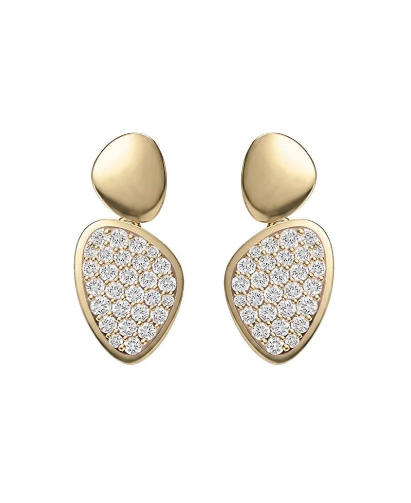 Macy's Lab Grown White Sapphire (5/8 ct. t.w.) Earrings Sterling Silver (Also 14k Gold Over Silver)