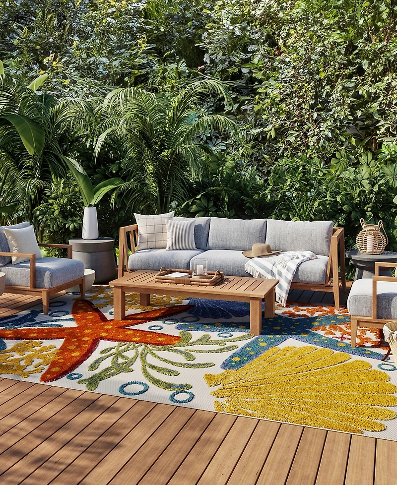 Nourison Home Aloha ALH24 7'10" x 10'6" Outdoor Area Rug