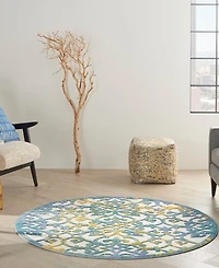 Nourison Home Aloha ALH21 5'3" x Round Outdoor Area Rug