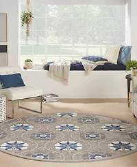 Nourison Home Aloha ALH19 7'10"x7'10" Round Area Rug